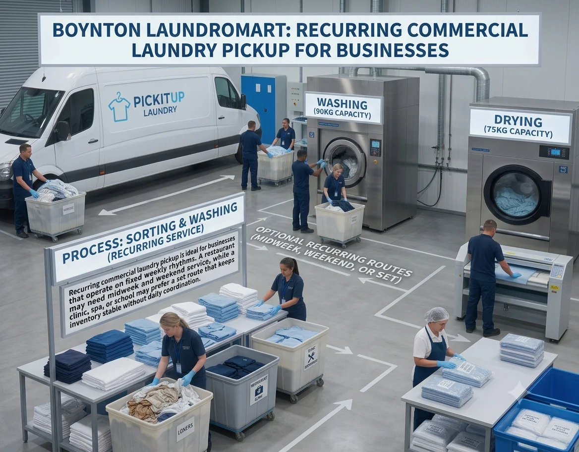 commercial laundry pickup for business